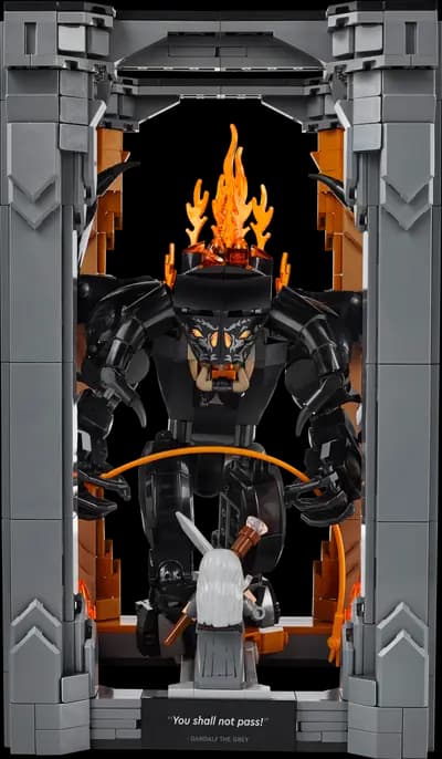 LEGO 10367 Władca pierścieni: Book nook z Balrogiem