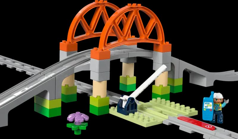 LEGO 10426 Most i tory kolejowe — zestaw rozszerzający