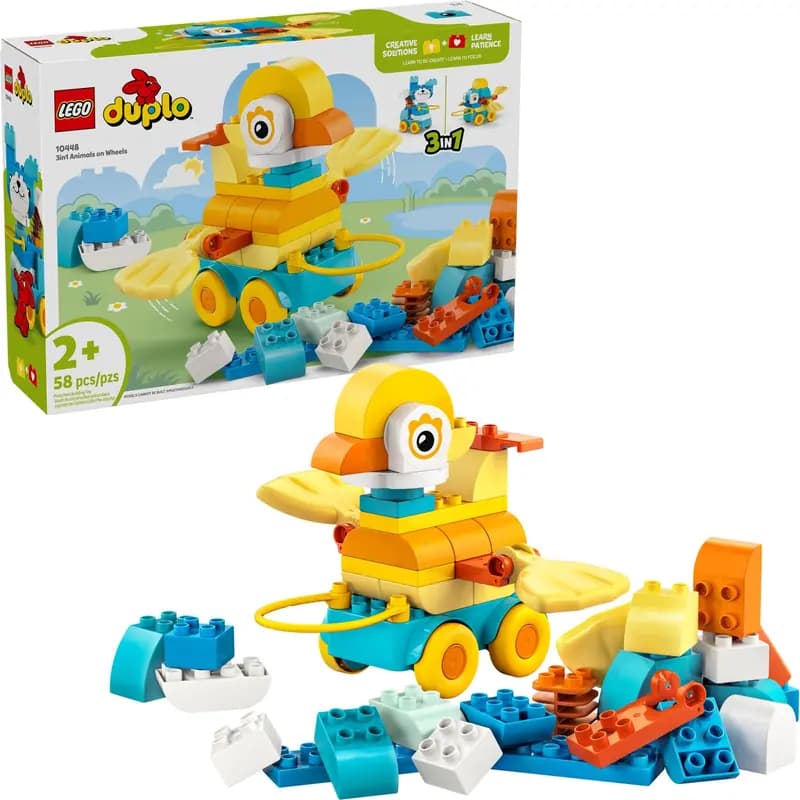 LEGO 10448 3 w 1 Zwierzątka na kółkach