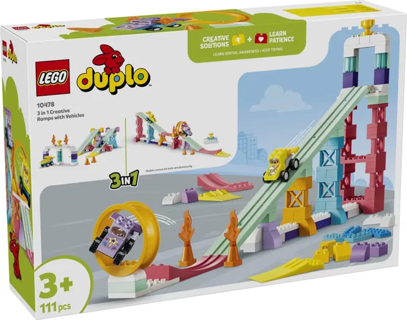 LEGO 10478 Kreatywne rampy 3 w 1 z pojazdami