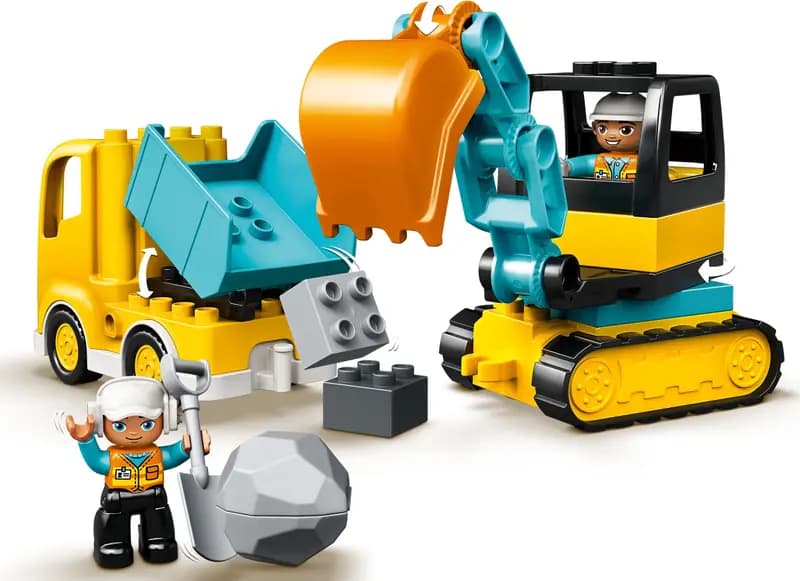 LEGO 10931 Ciężarówka i koparka gąsienicowa