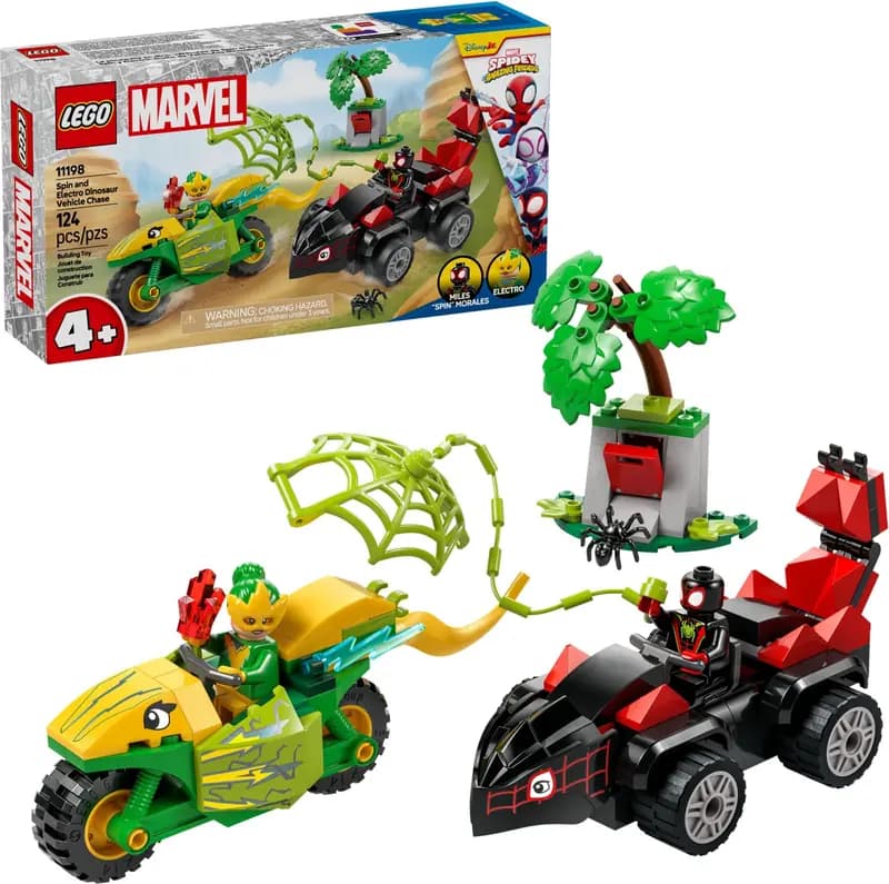 LEGO 11198 Pościg Spina za Electro w dinopojeździe