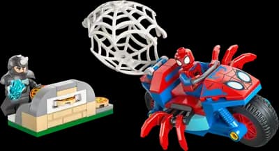 LEGO 11206 Spidey na motocyklu kontra Rhino