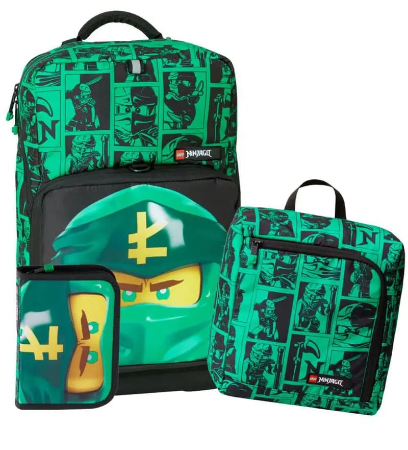 LEGO 202282201 Ninjago Lloyd Backpack with Gym Bag and Pencil Case