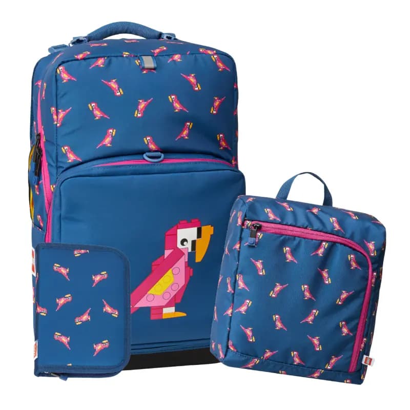 LEGO 202282206 Parrot Backpack with Gym Bag and Pencil Case