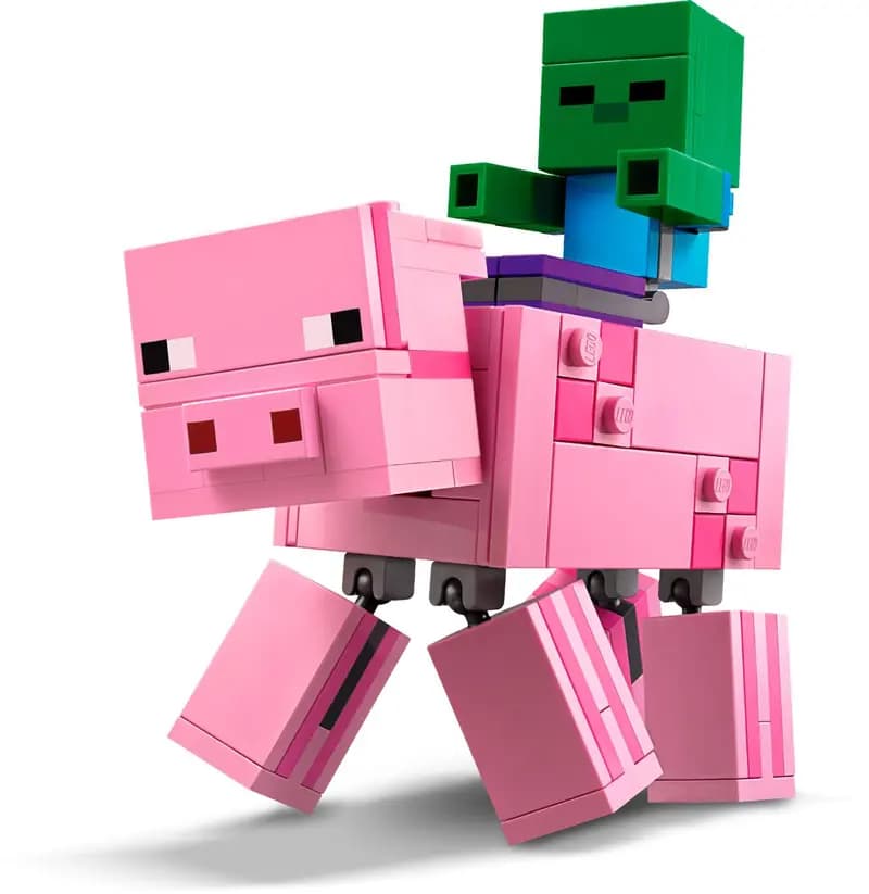 LEGO 21157 Minecraft BigFig - Świnka i mały zombie