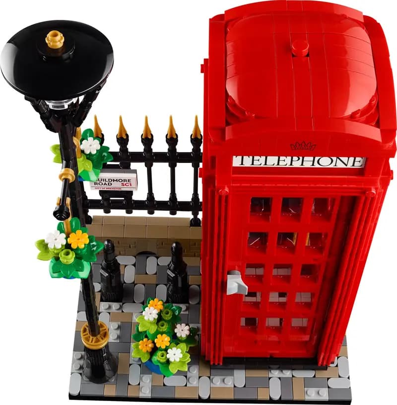LEGO 21347 Czerwona londyńska budka telefoniczna