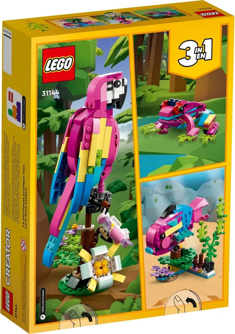 LEGO 31144 Egzotyczna różowa papuga