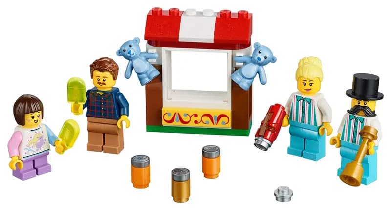 LEGO 40373 Zestaw akcesoriów i minifigurek z lunaparku