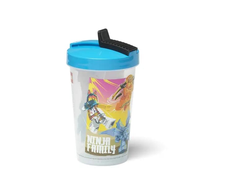LEGO 40441726 Ninjago Tumbler with Straw (Blue Lid)