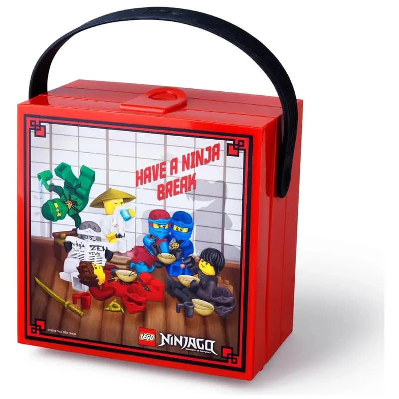 LEGO 40511733 Ninjago Lunch Box with Handle - Red