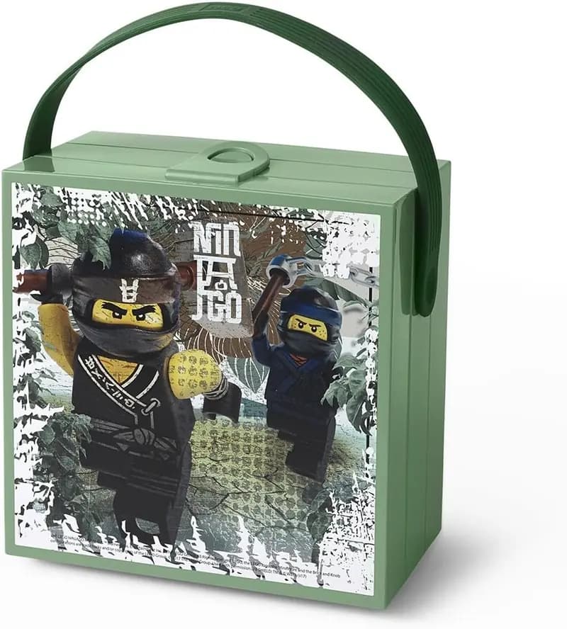 LEGO 40511741 Ninjago Lunch Box with Handle - Sand Green