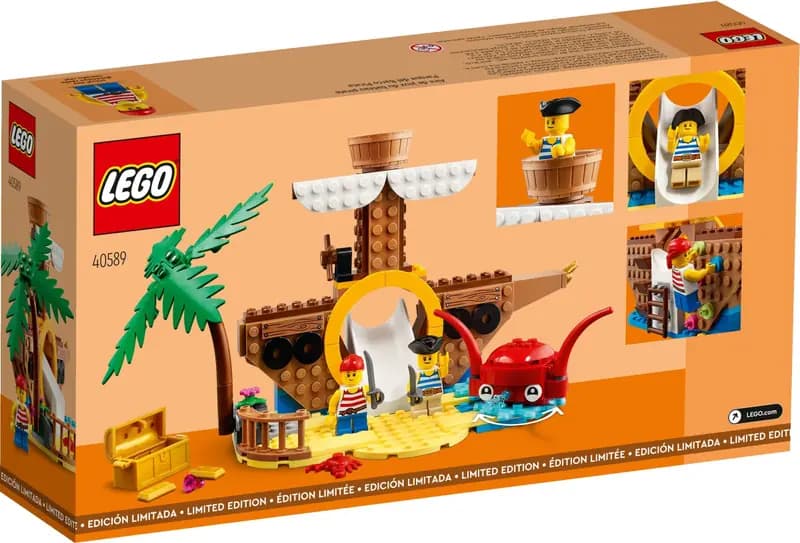 LEGO 40589 Plac zabaw ze statkiem pirackim