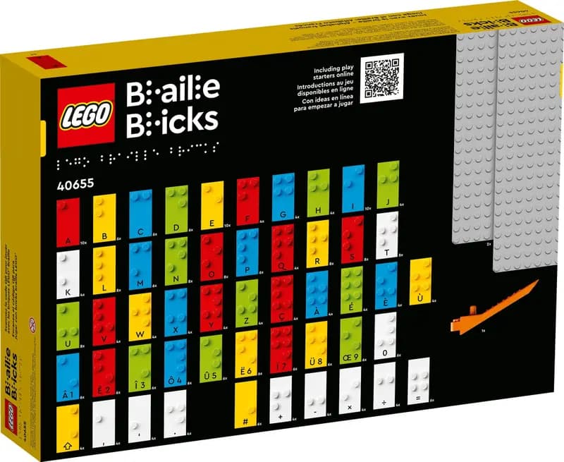 LEGO 40655 Zabawa z alfabetem Braille’a - francuski