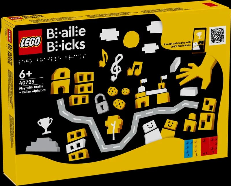 LEGO 40723 Zabawa z alfabetem Braille’a — włoski