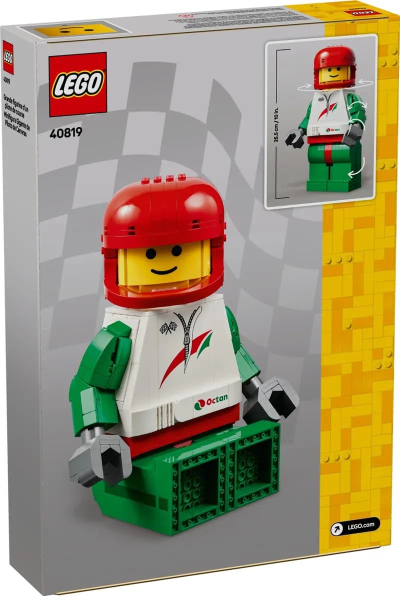 LEGO 40819 Duża minifigurka kierowcy wyścigowego