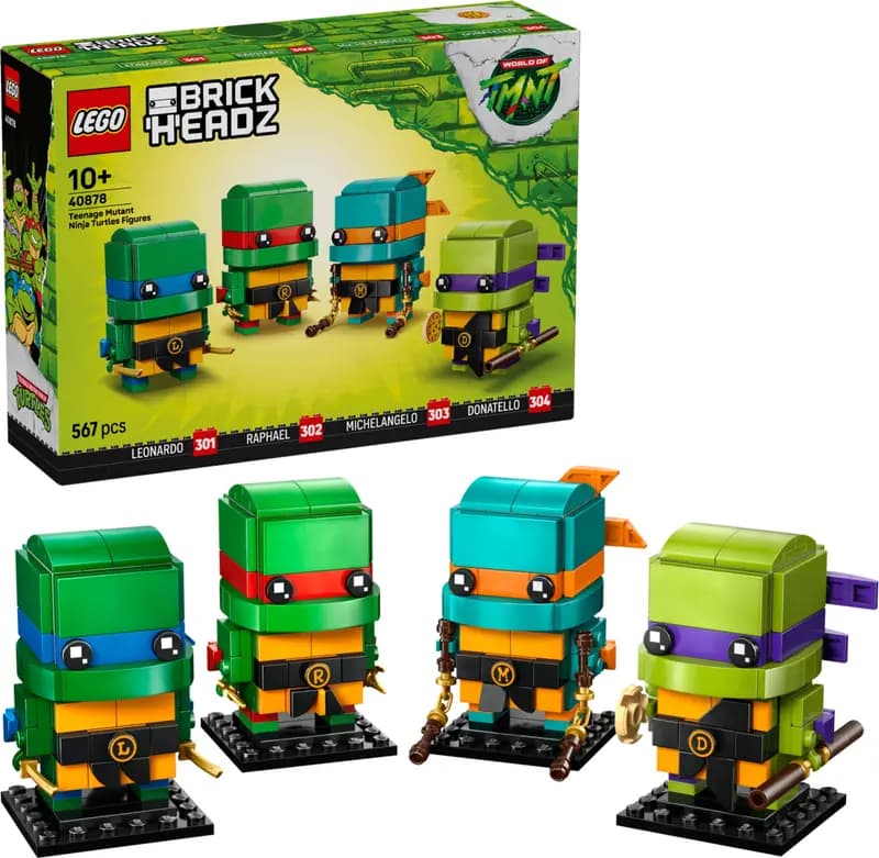 LEGO 40878 Figurki Wojowniczych żółwi ninja