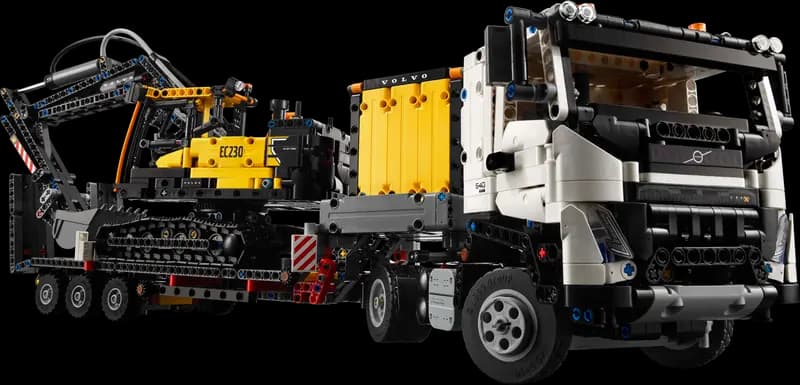 LEGO 42175 Ciężarówka Volvo FMX i koparka EC230 Electric