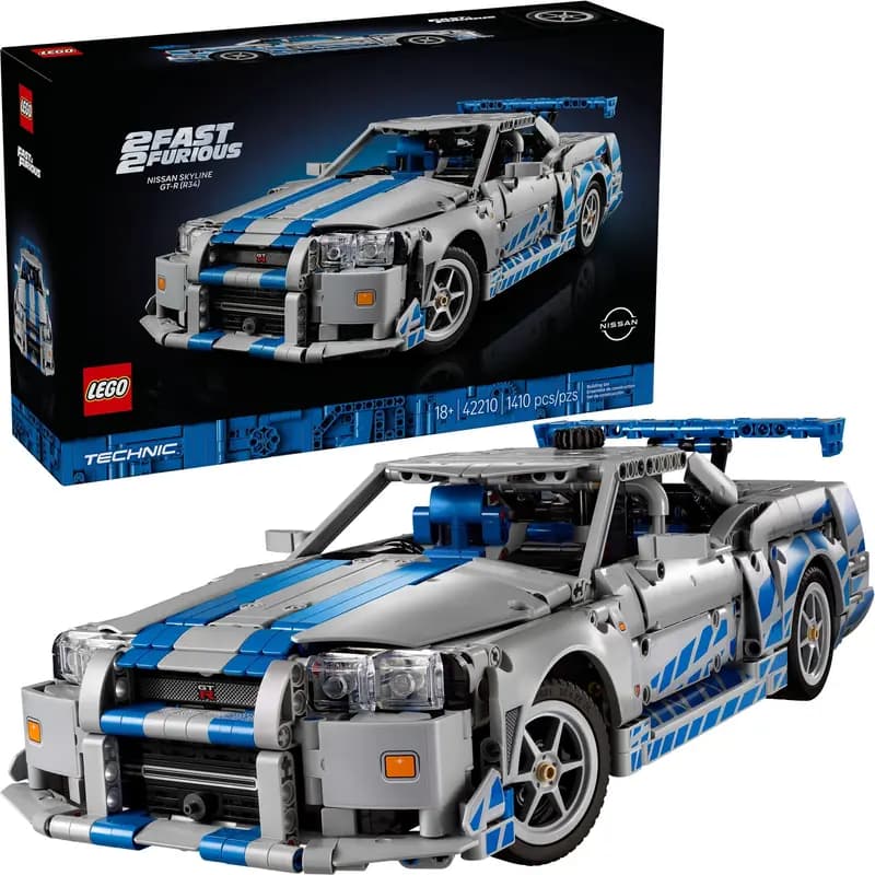 LEGO 42210 Samochód Nissan Skyline GT-R (R34) z filmu Za szybcy, za wściekli