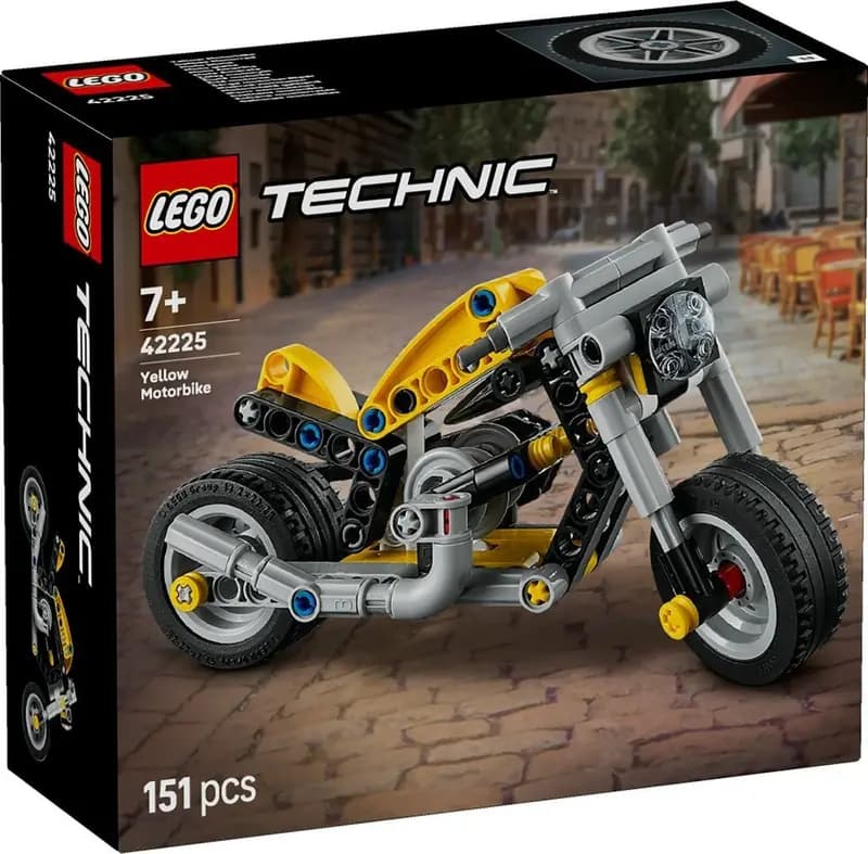 LEGO 42225 Żółty motocykl
