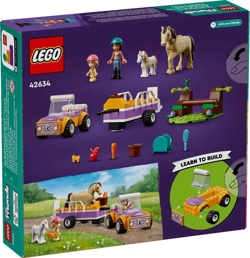 LEGO 42634 Przyczepka dla konia i kucyka