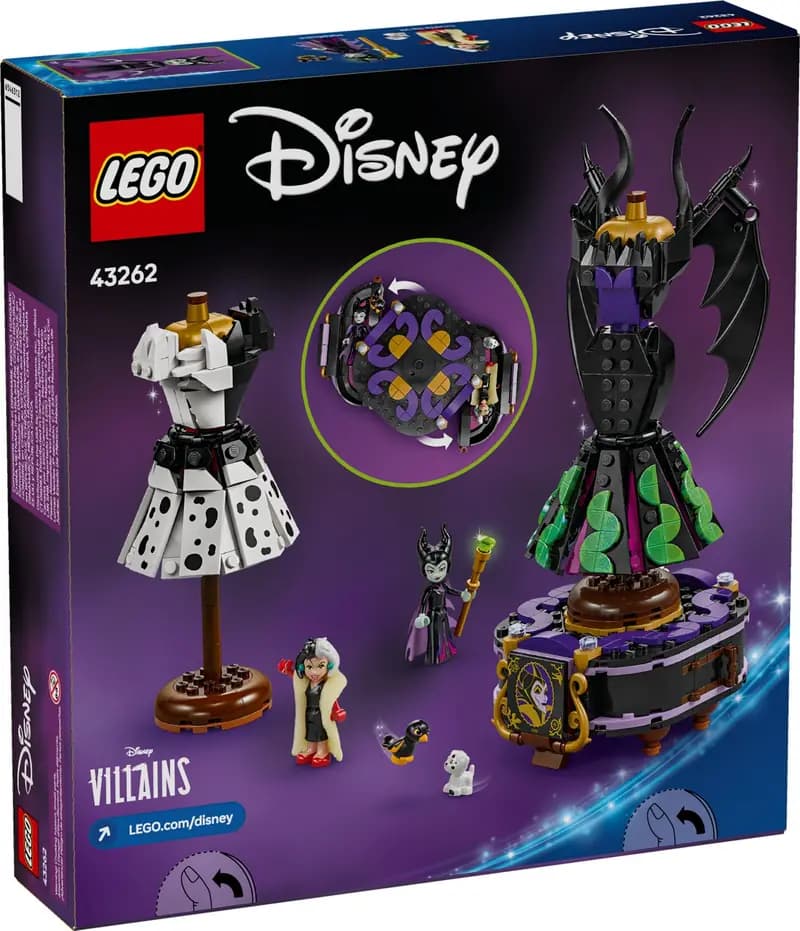 LEGO 43262 Suknie Diaboliny i Cruelli De Mon