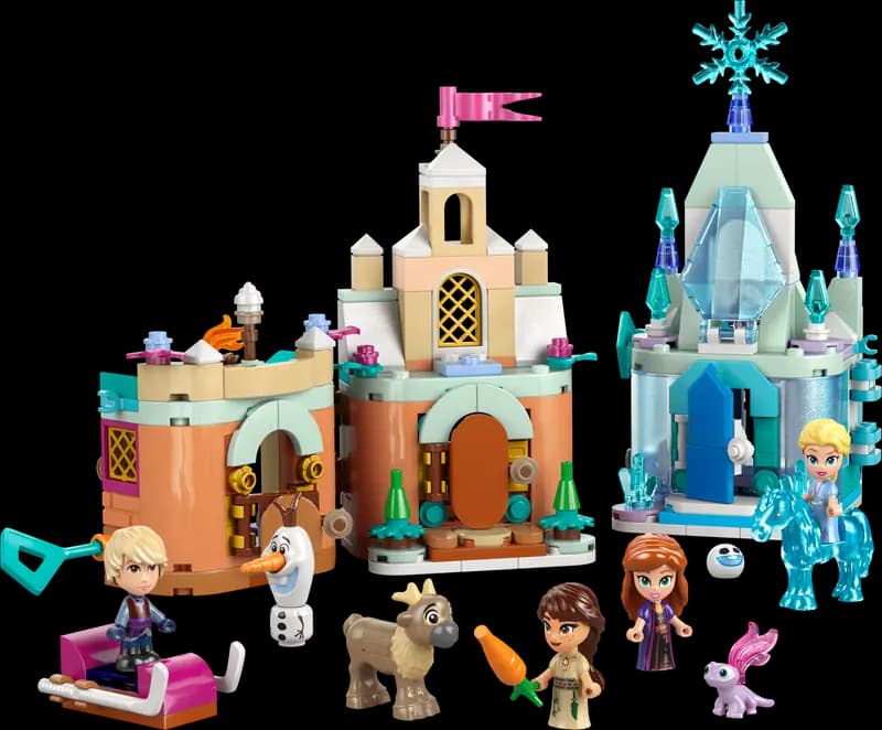 LEGO 43278 Miniaturowy zamek w Arendelle i lodowy pałac Elzy