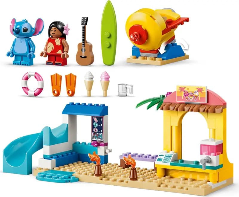 LEGO 43280 Zabawa na plaży z Lilo i Stitchem