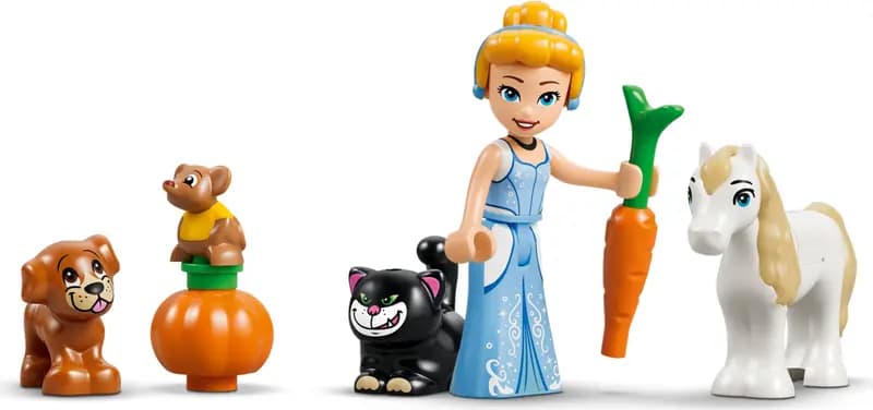 LEGO 43283 Zamek Kopciuszka i jej zwierzęcych przyjaciół