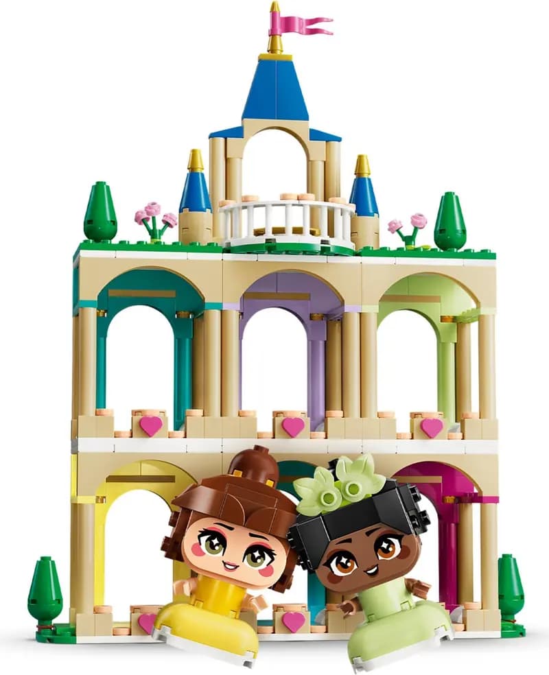 LEGO 43291 Mała Bella i Tiana z zamkiem