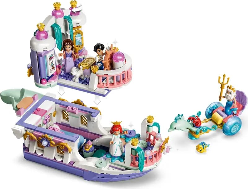 LEGO 43299 Królewska łódź weselna Arielki