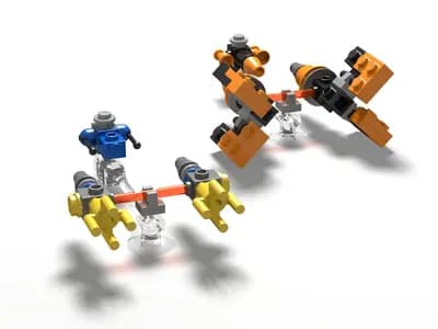 LEGO 4485 MINI Sebulba's Podracer & Anakin's Podr