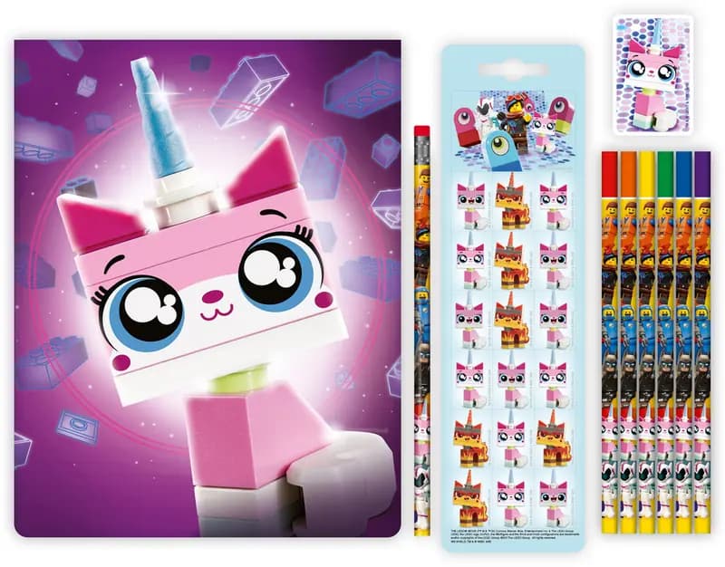 LEGO 4895028523473 The LEGO Movie 2 Stationery Set - Unikitty