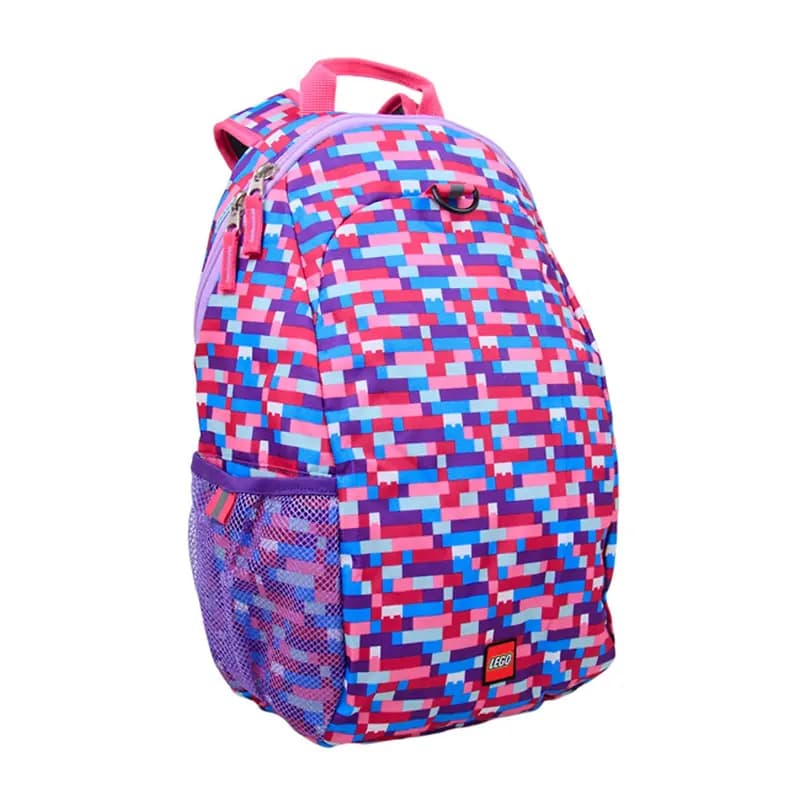 LEGO 5005351 Brick Print Heritage Backpack (Pink/Purple)