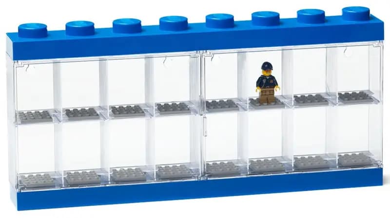 LEGO 5005772 Minifigure Display Case 16 (Blue)