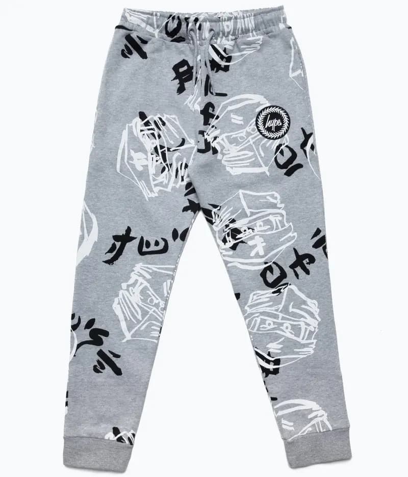 LEGO 5006228 HYPE X LEGO NINJAGO Grey Just Hype Faces Sweatpants
