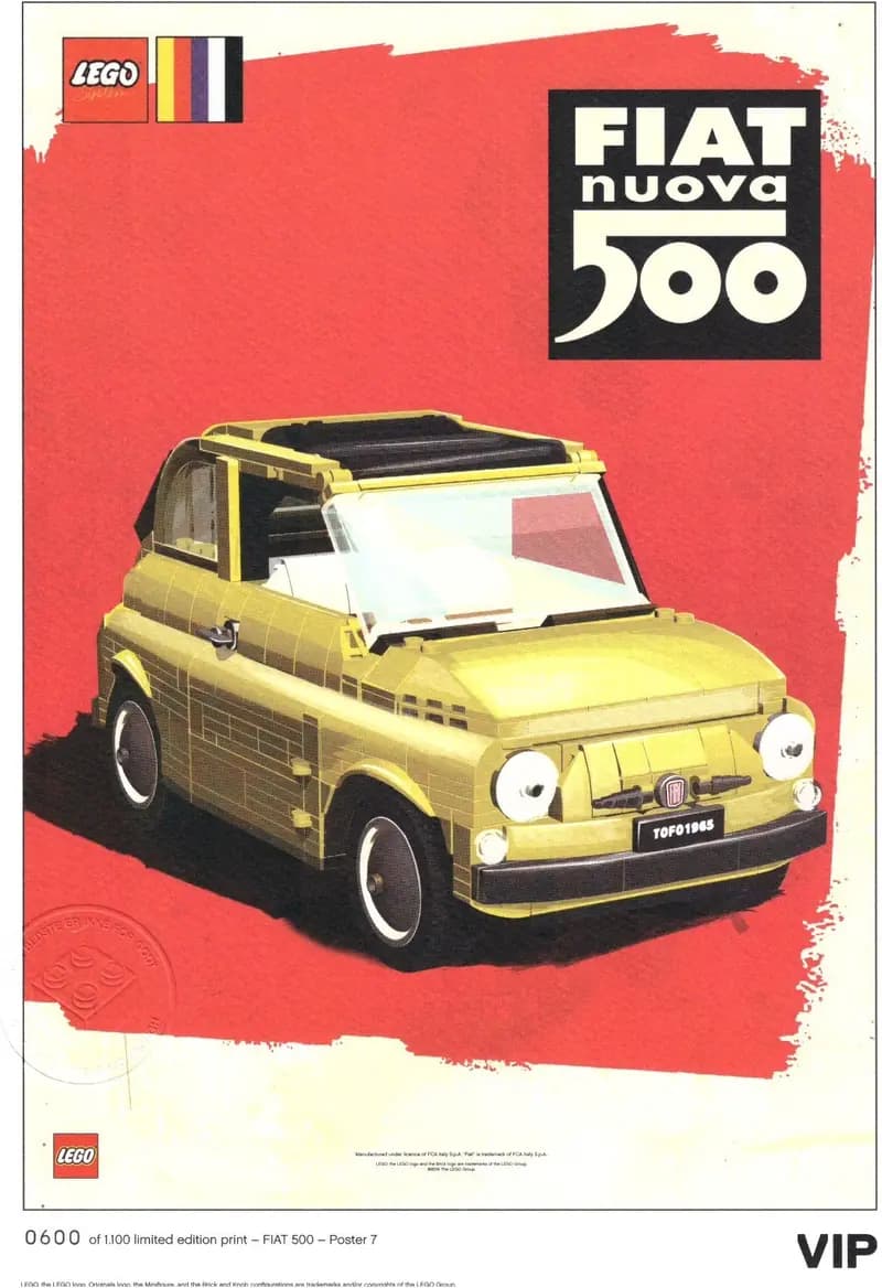 LEGO 5006310 Fiat Art Print: "Nuova Russo"