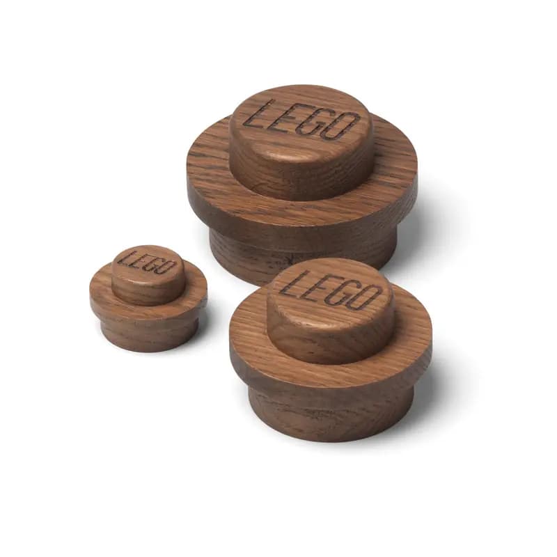 LEGO 5007112 Wooden Wall Hanger Set (Dark Oak)