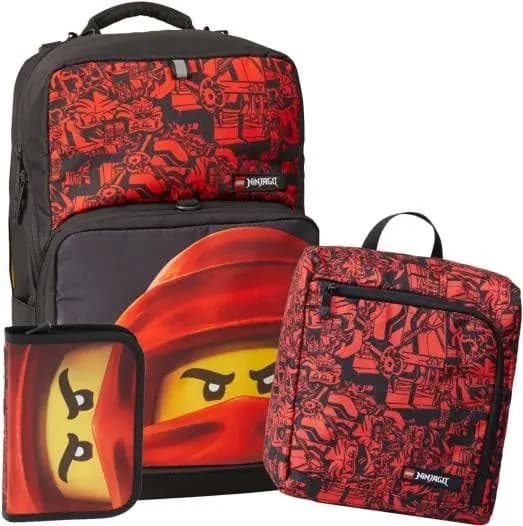 LEGO 5711013105303 Ninjago Kai Backpack with Gym Bag and Pencil Case
