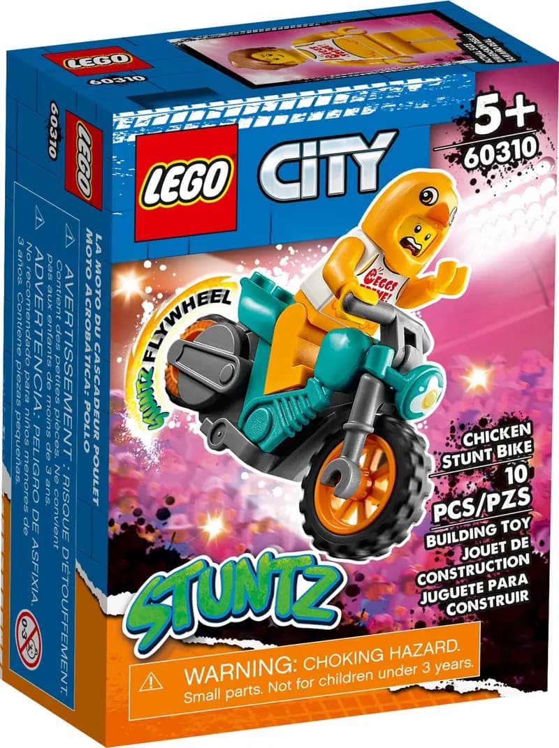 LEGO 60310 Motocykl kaskaderski z kurczakiem