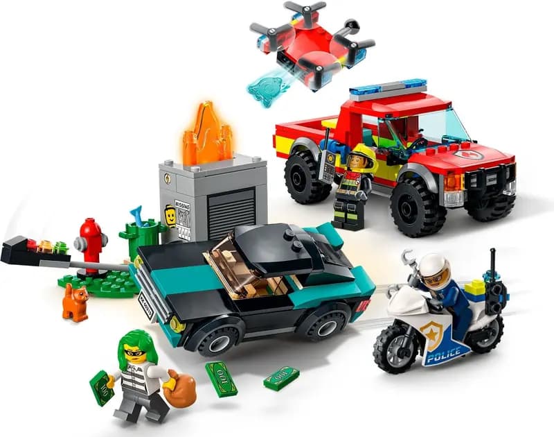 LEGO 60319 Akcja strażacka i policyjny pościg
