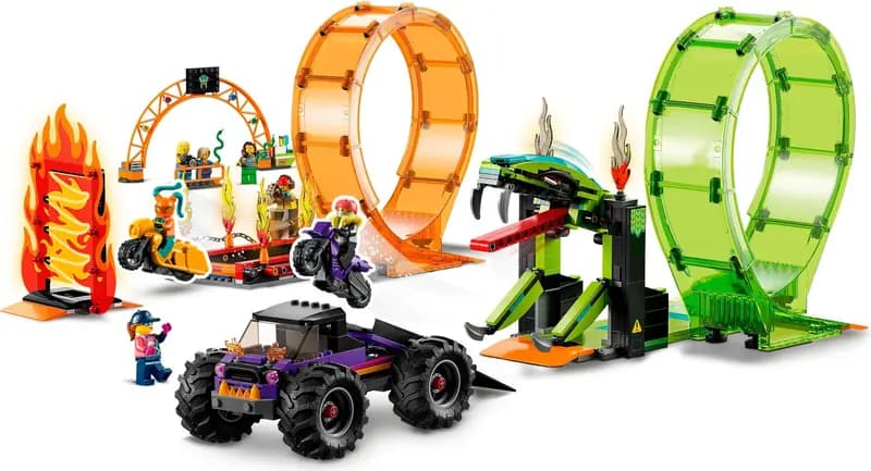 LEGO 60339 Kaskaderska arena z dwoma pętlami