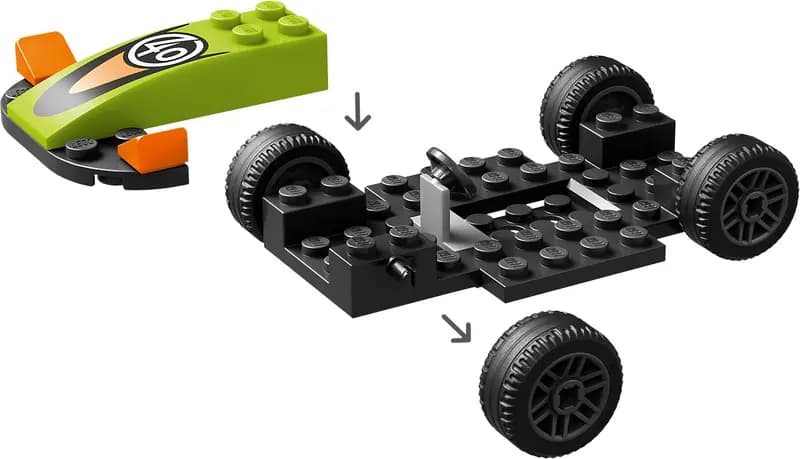 LEGO 60399 Zielony samochód wyścigowy