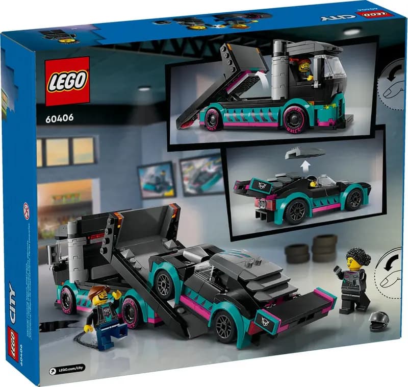 LEGO 60406 Samochód wyścigowy i laweta