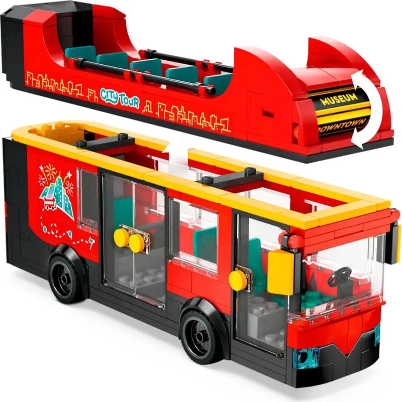 LEGO 60407 Czerwony, piętrowy autokar