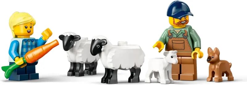 LEGO 60461 Czerwony traktor z przyczepą i owcą