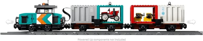 LEGO 60509 Portowy pociąg towarowy, dźwig i ciężarówka