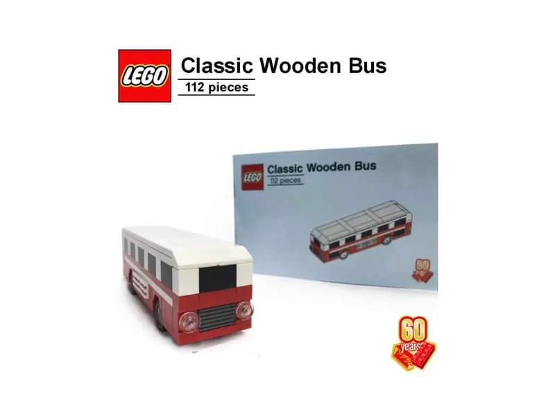 LEGO 6258622 60th Anniversary Classic Wooden Bus