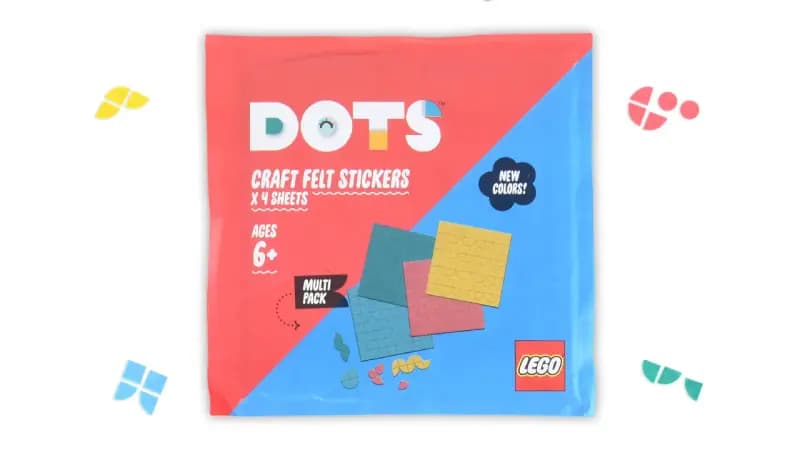 LEGO 6418411 Crafty Felt Stickers x 4 Sheets