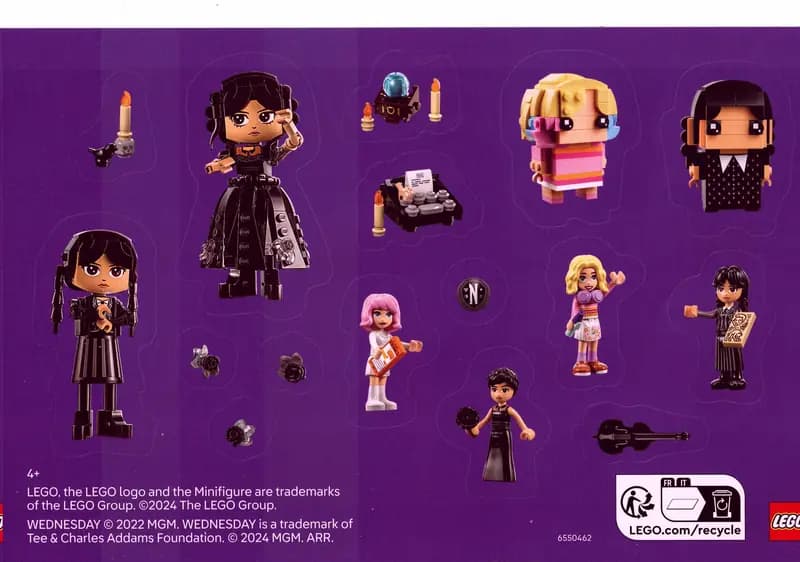 LEGO 6550462 Wednesday Stickers